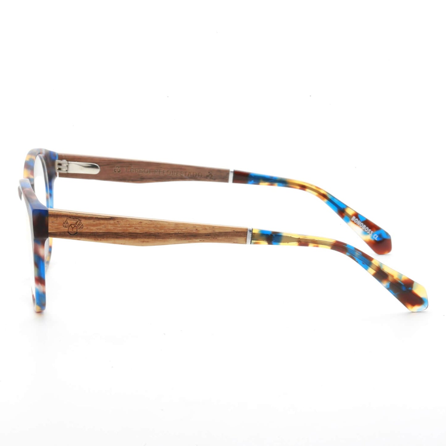 marcos ópticos redondos acetato organico sustentable ecologico patas madera natural plastico reciclado para hombre y mujer mayorista de opticas carey 2025#color_carey
