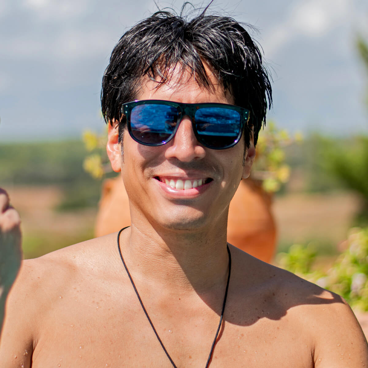 GirlFriend Reverse lentes de sol UV400 acabado espejado azul brillante estilo retro para hombre y mujer #color_espejado-azul