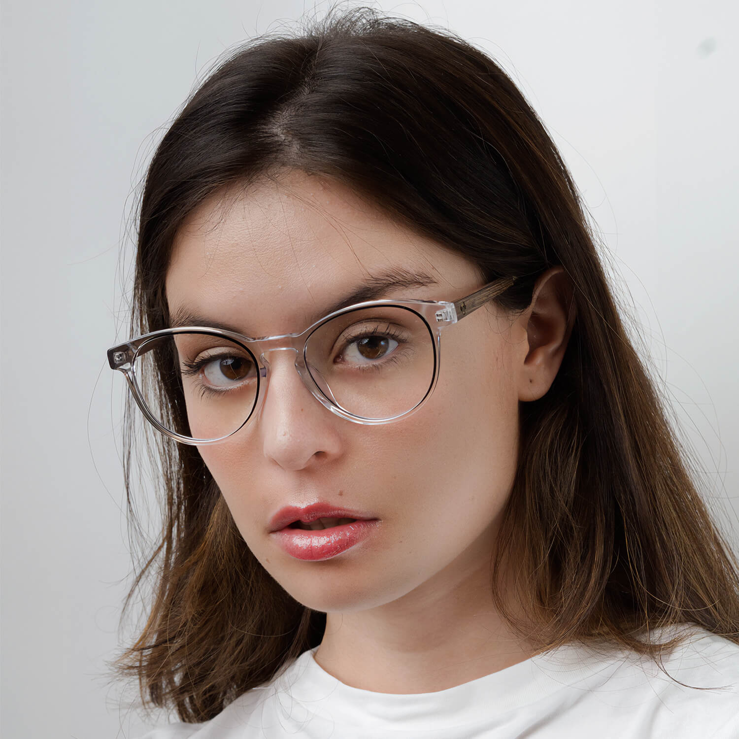 marcos lentes opticos ovalados redondos color transparente para de madera multifocal bifocal adelgazado filtro azul hombre mujer 