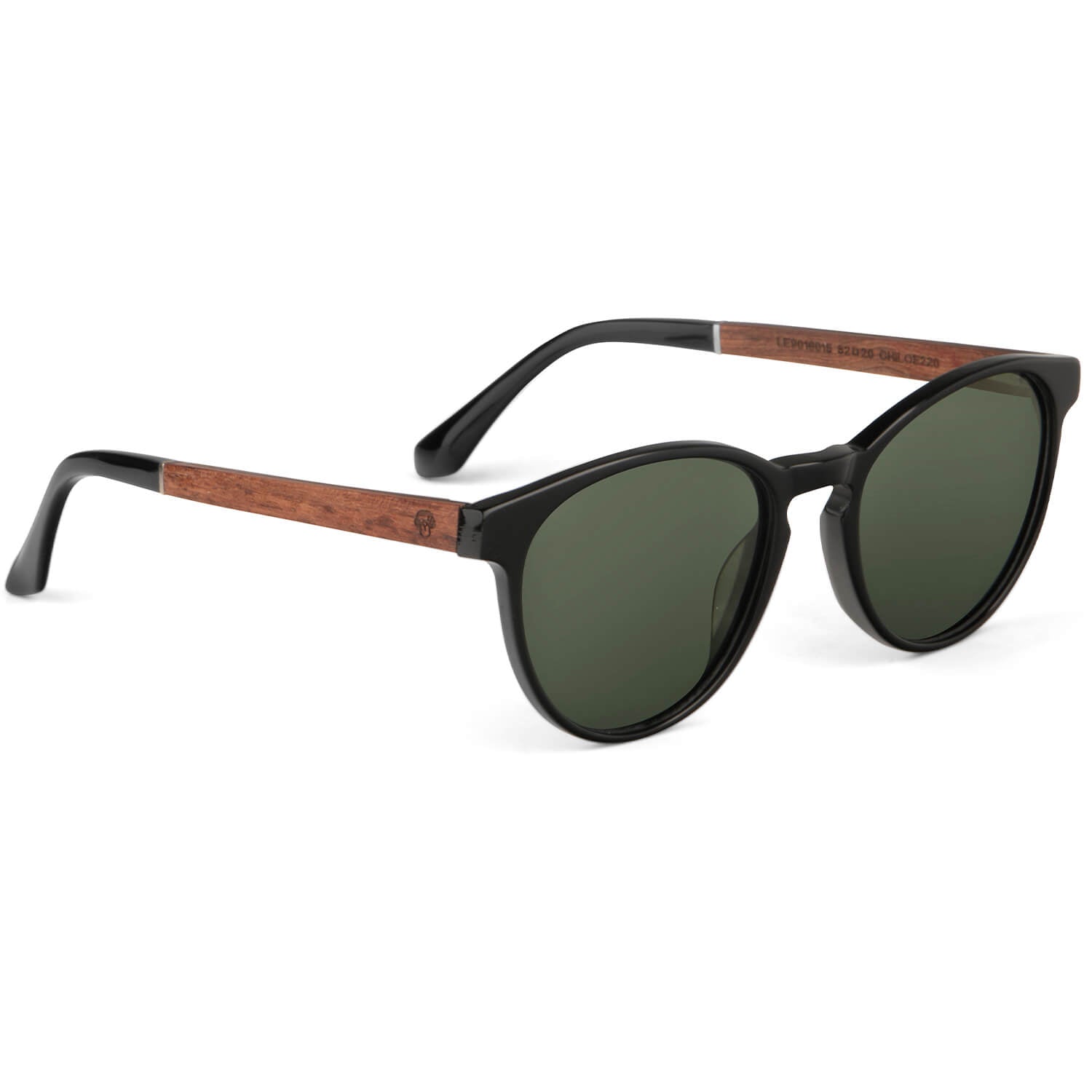 anteojos lentes de sol polarizados para hombre y mujer en material acetato biodegradable sustentable de moda para hombre y mujer forma redonda de color transparente #color_g15