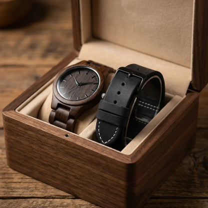 Correa de cuero para reloj presentación regalo caja premium Bonoboss