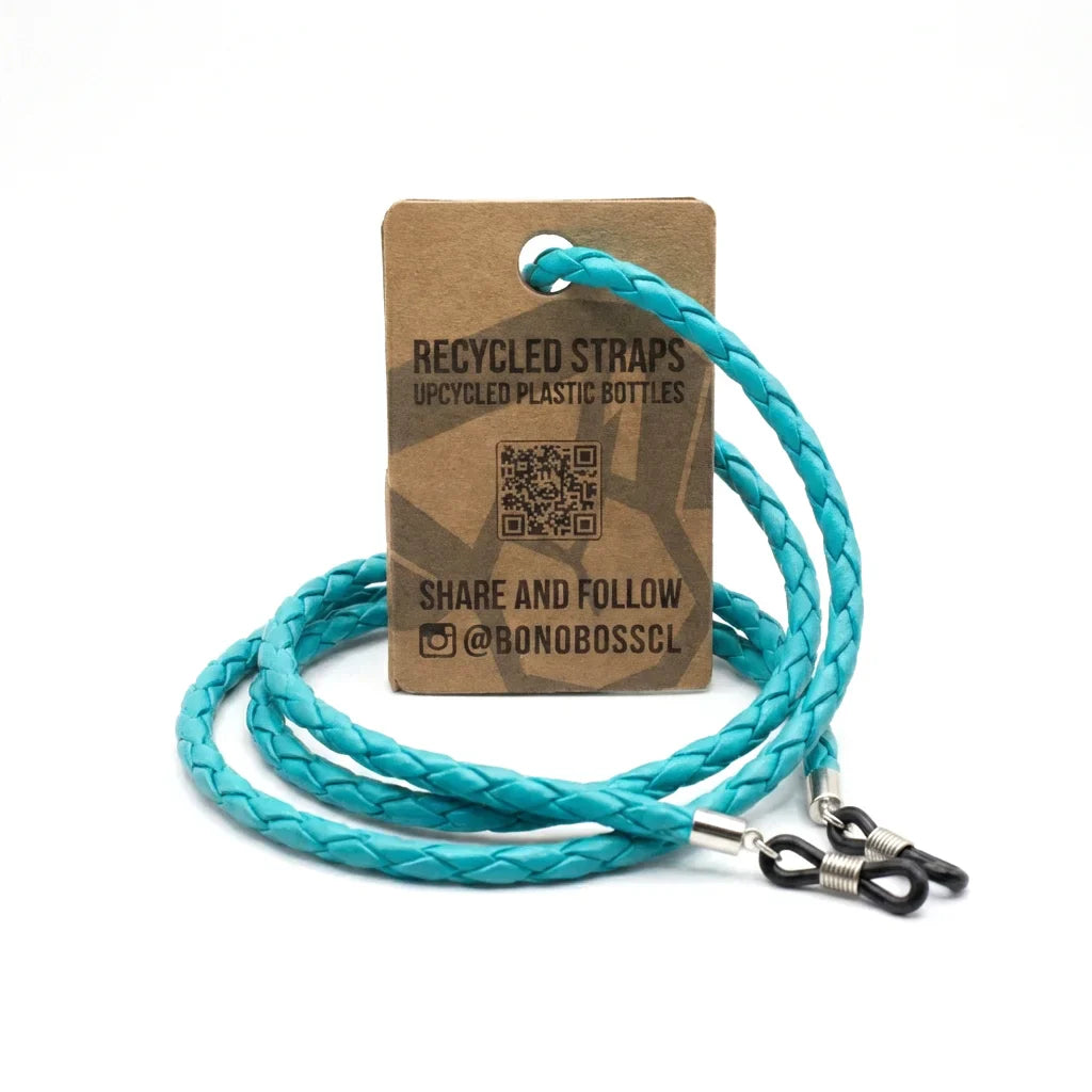 Correa para lentes trenzada ecocuero calipso vista 3 Bonoboss #color_calipso