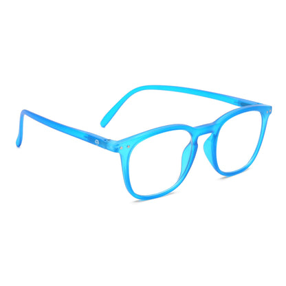 Lentes lectura Fiji Azul Matte redondos filtro luz azul proteccion UV400 antirreflejo azul mate unisex Bonoboss
