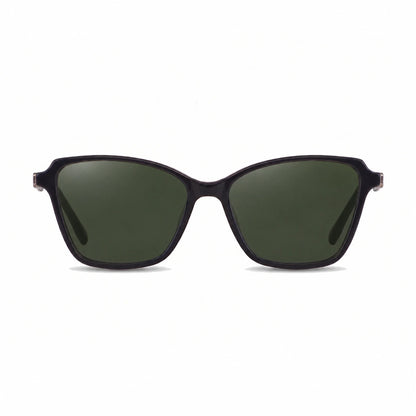 Lentes de sol Fiore 1006 Negro con cristal G15 polarizado UV400, vista frontal para mujer #color_g15 #foto_frontal