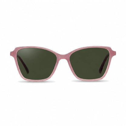Lentes de sol Fiore 1006 Rosado con cristal G15 polarizado UV400, vista frontal para mujer #color_g15 #foto_frontal