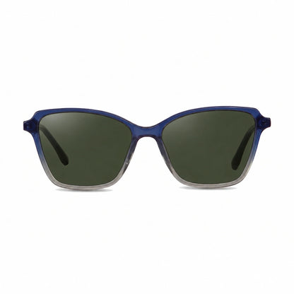Lentes de sol Fiore 1006 Azul con cristal G15 polarizado UV400, vista frontal para mujer #color_g15 #foto_frontal