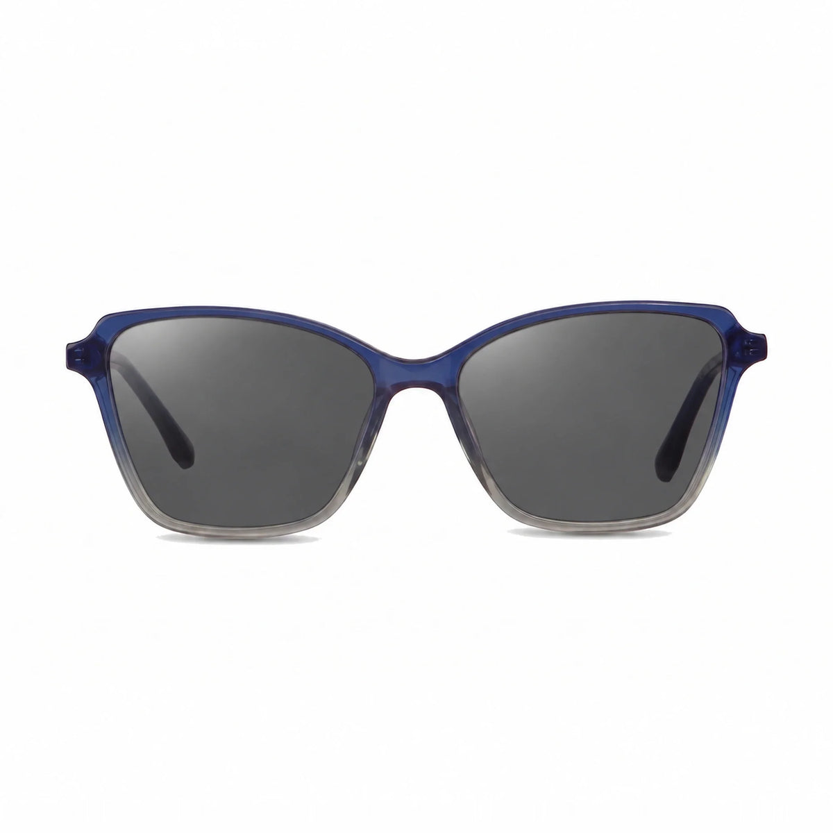 Lentes de sol Fiore 1006 Azul con cristal negro polarizado UV400, vista frontal para mujer #color_negro #foto_frontal