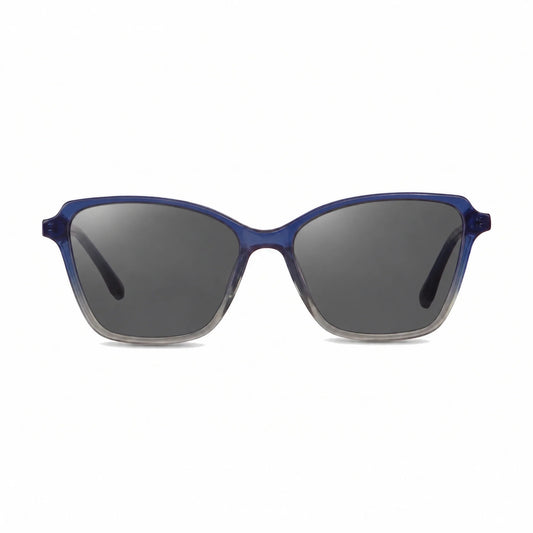 Lentes de sol Fiore 1006 Azul con cristal negro polarizado UV400, vista frontal para mujer #color_negro #foto_frontal