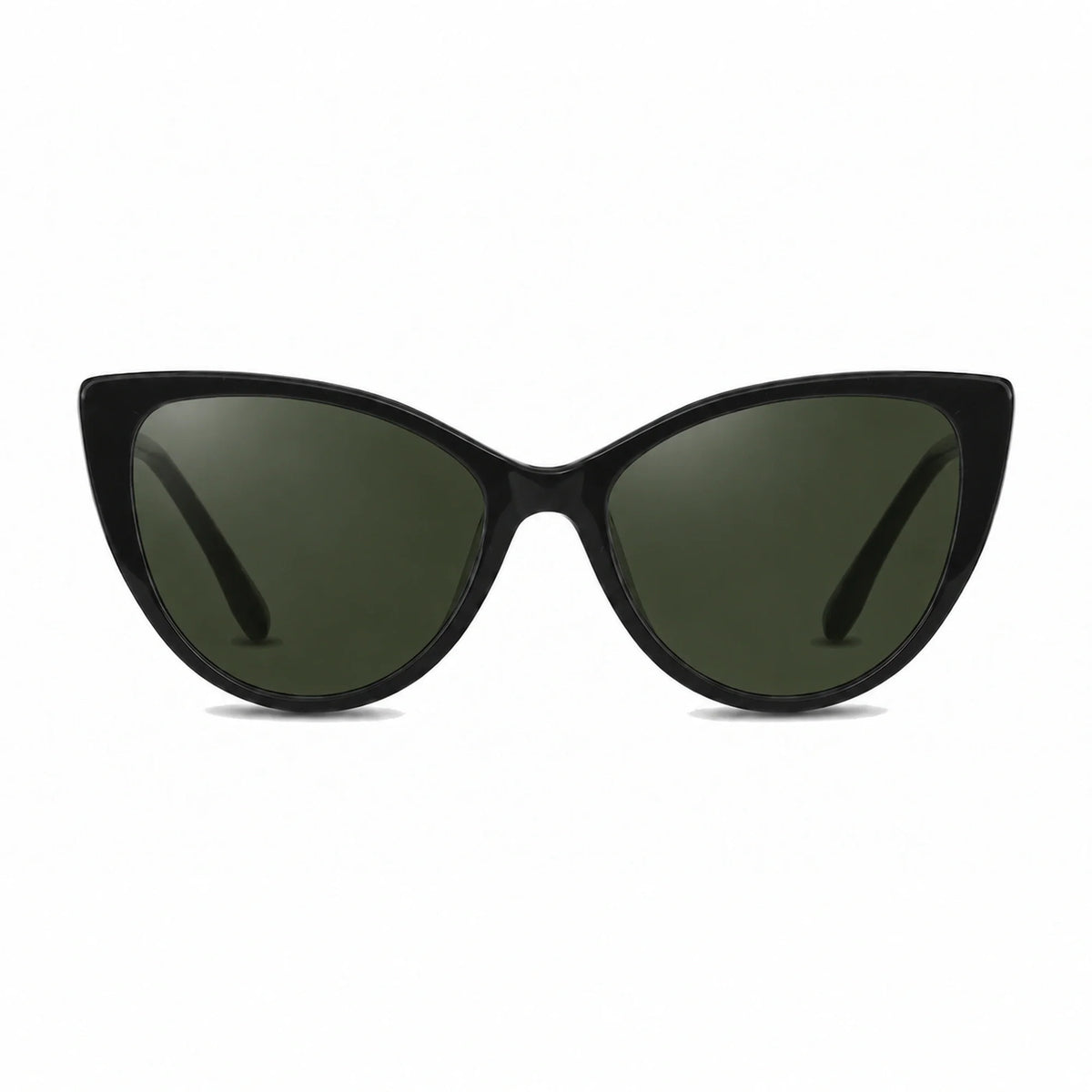Lentes de sol Fiore 1010 Negro con cristal G15 polarizado UV400, vista frontal para mujer #color_g15 #foto_frontal