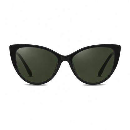 Lentes de sol Fiore 1010 Negro con cristal G15 polarizado UV400, vista frontal para mujer #color_g15 #foto_frontal