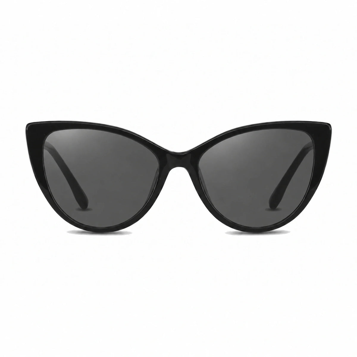 Lentes de sol Fiore 1010 Negro con cristal negro polarizado UV400, vista frontal para mujer #color_negro #foto_frontal