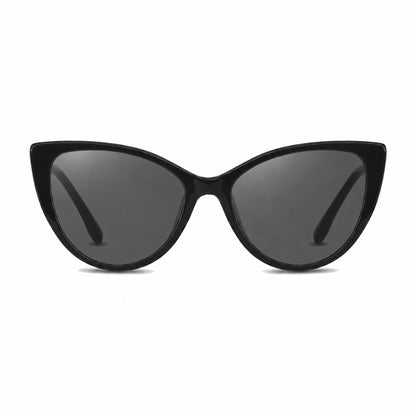 Lentes de sol Fiore 1010 Negro con cristal negro polarizado UV400, vista frontal para mujer #color_negro #foto_frontal