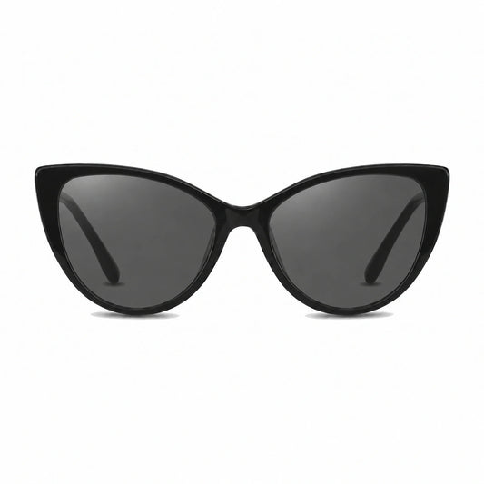 Lentes de sol Fiore 1010 Negro con cristal negro polarizado UV400, vista frontal para mujer #color_negro #foto_frontal