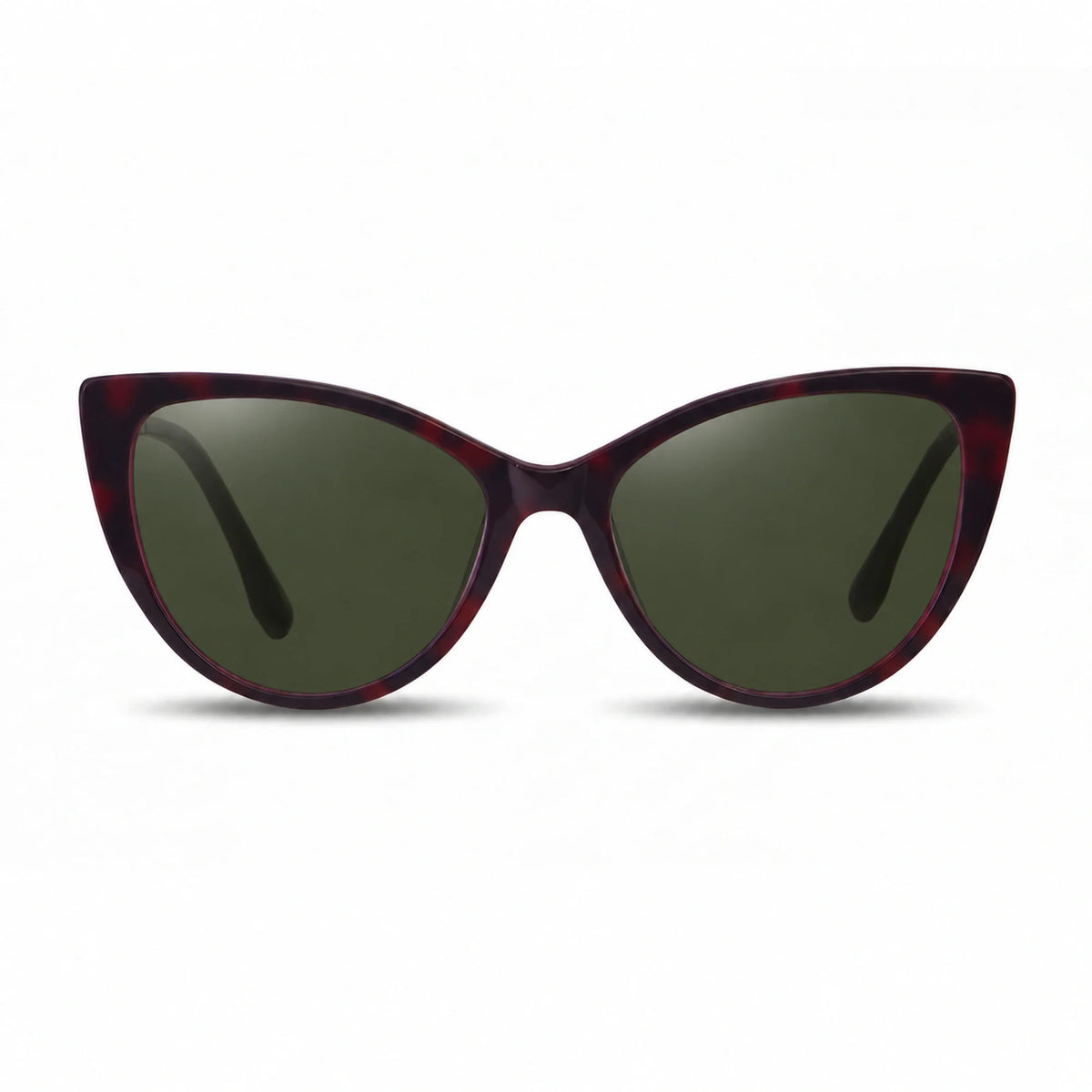 Lentes de sol Fiore 1010 Rojo con cristal G15 polarizado UV400, vista frontal para mujer #color_g15 #foto_frontal