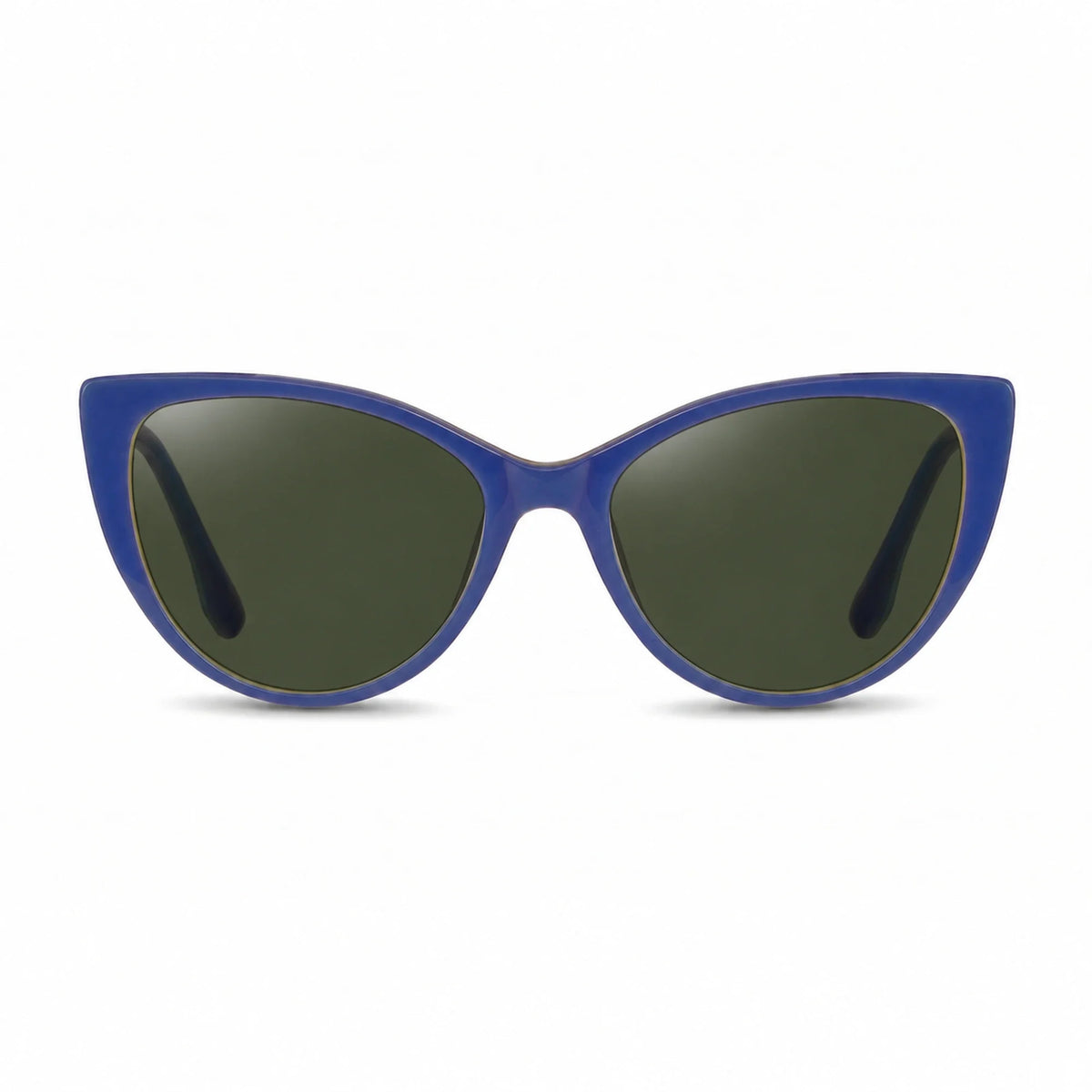 Lentes de sol Fiore 1010 Verde con cristal G15 polarizado UV400, vista frontal para mujer #color_g15 #foto_frontal