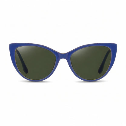 Lentes de sol Fiore 1010 Verde con cristal G15 polarizado UV400, vista frontal para mujer #color_g15 #foto_frontal