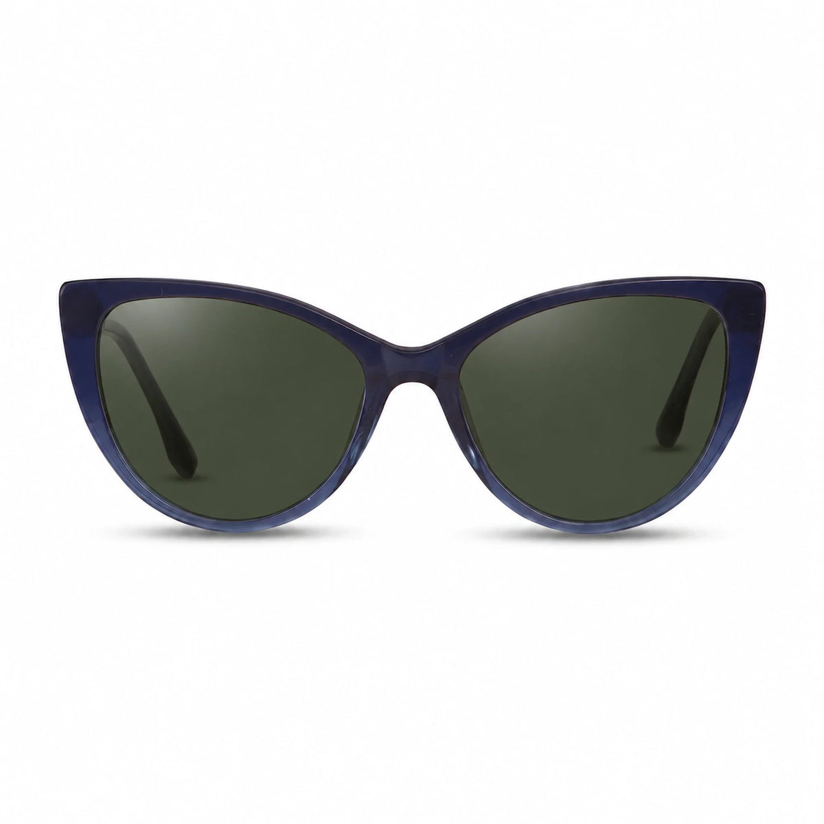 Lentes de sol Fiore 1010 Azul con cristal G15 polarizado UV400, vista frontal para mujer #color_g15 #foto_frontal