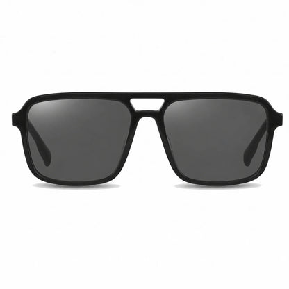 Lentes de sol Fiore 1014 Negro con cristal negro polarizado UV400, vista frontal para hombre y mujer #color_negro #foto_frontal