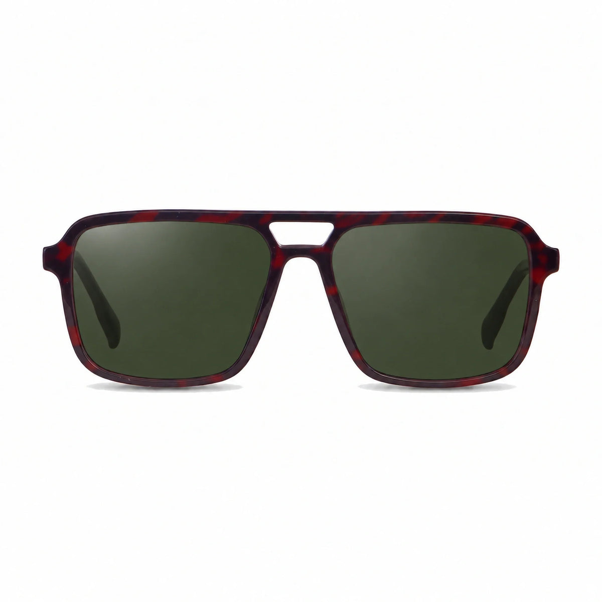 Lentes de sol Fiore 1014 Rojo con cristal G15 polarizado UV400, vista frontal para hombre y mujer #color_g15 #foto_frontal