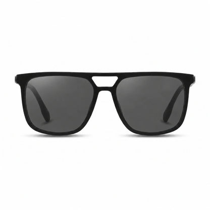 Lentes de sol Fiore 10177 Negro con cristal negro polarizado UV400, vista frontal para hombre y mujer #color_negro #foto_frontal