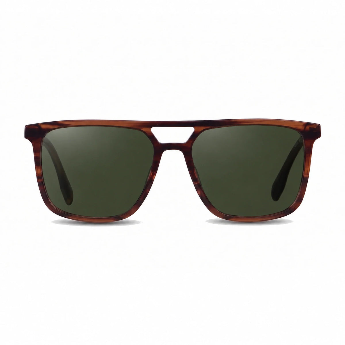 Lentes de sol Fiore 10177 Carey con cristal G15 polarizado UV400, vista frontal para hombre y mujer #color_g15 #foto_frontal