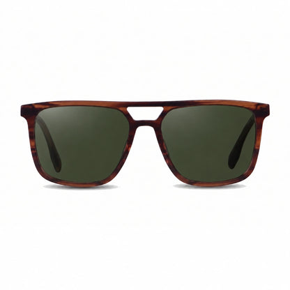 Lentes de sol Fiore 10177 Carey con cristal G15 polarizado UV400, vista frontal para hombre y mujer #color_g15 #foto_frontal