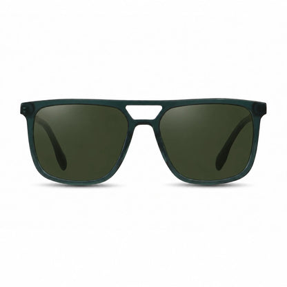Lentes de sol Fiore 10177 Verde con cristal G15 polarizado UV400, vista frontal para hombre y mujer #color_g15 #foto_frontal