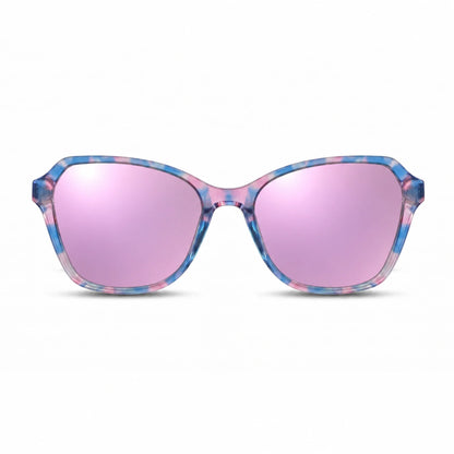 Lentes de sol Fiore 1030 Rosado con cristal espejado rosado polarizado UV400, vista frontal para mujer #color_espejado-rosado #foto_frontal
