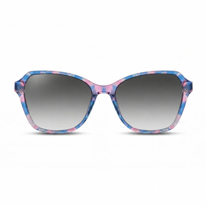Lentes de sol Fiore 1030 Rosado con cristal gradiente gris polarizado UV400, vista frontal para mujer #color_gradiente-gris #foto_frontal