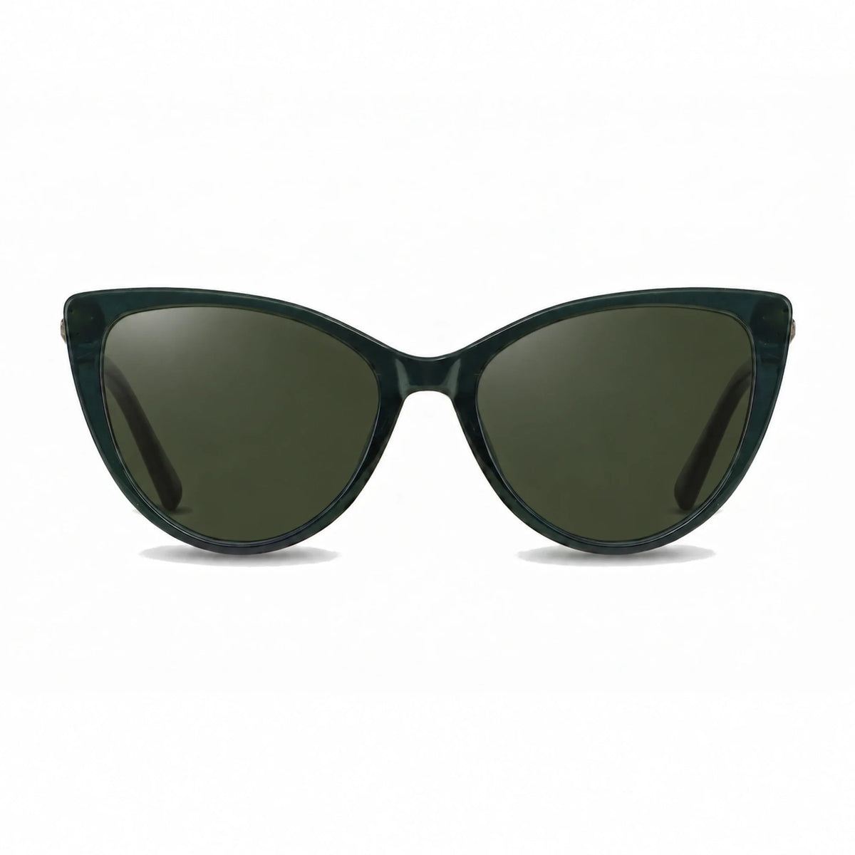 Lentes de sol Fiore 1031 Verde con cristal G15 polarizado UV400, vista frontal para mujer #color_g15 #foto_frontal
