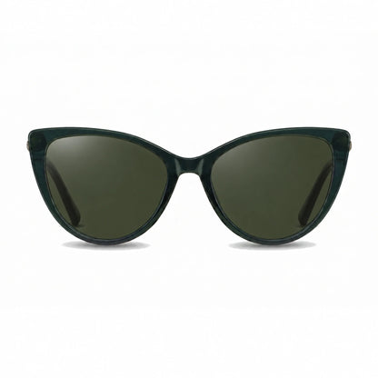 Lentes de sol Fiore 1031 Verde con cristal G15 polarizado UV400, vista frontal para mujer #color_g15 #foto_frontal