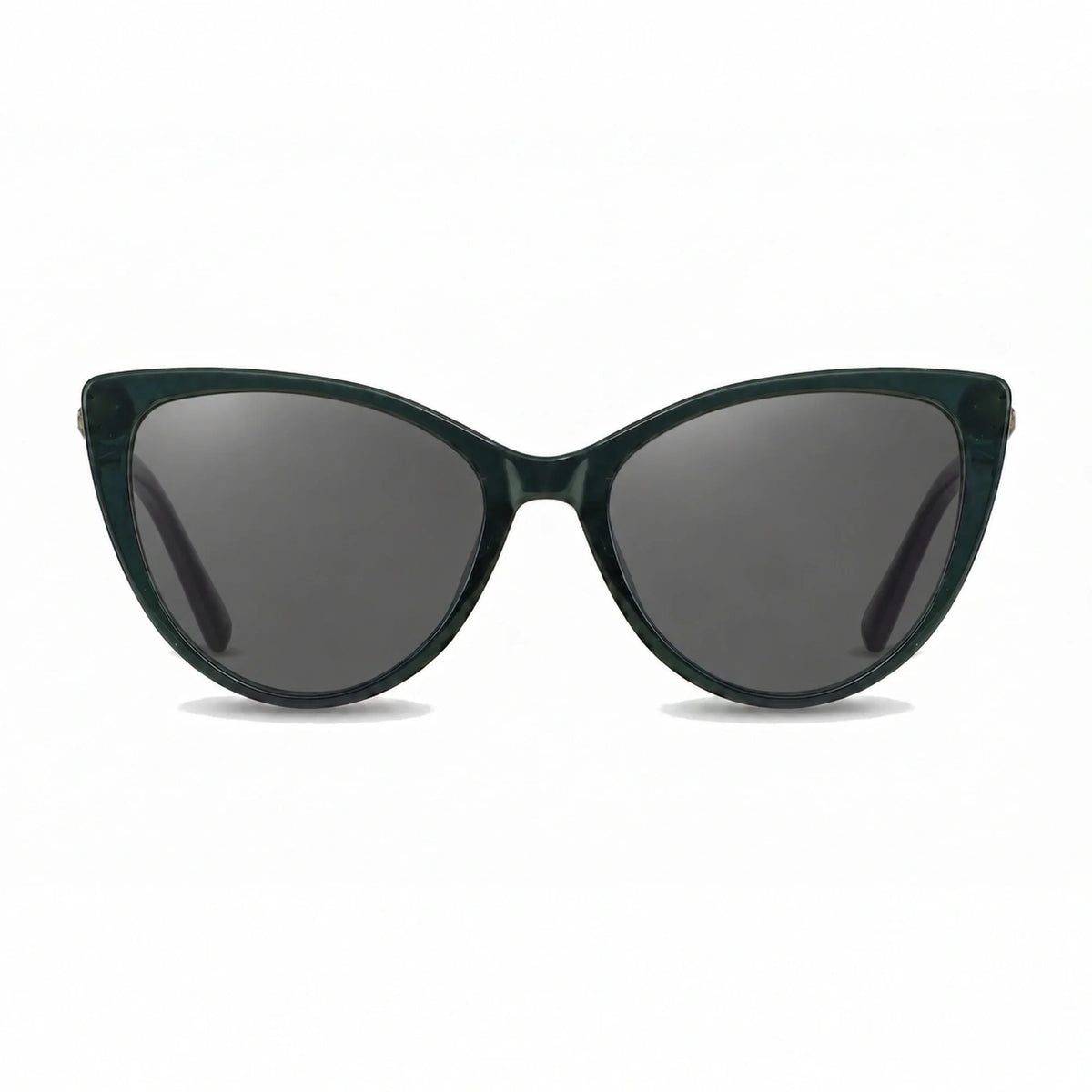 Lentes de sol Fiore 1031 Verde con cristal negro polarizado UV400, vista frontal para mujer #color_negro #foto_frontal