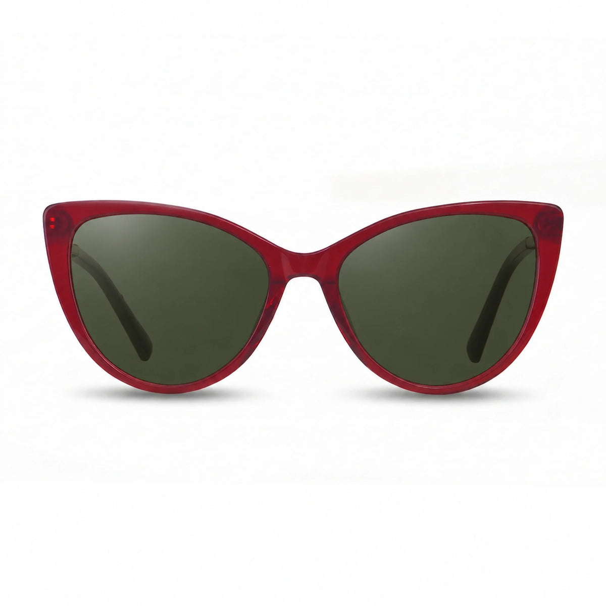Lentes de sol Fiore 1031 Rojo con cristal G15 polarizado UV400, vista frontal para mujer #color_g15 #foto_frontal