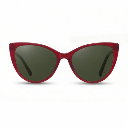 Lentes de sol Fiore 1031 Rojo con cristal G15 polarizado UV400, vista frontal para mujer #color_g15 #foto_frontal