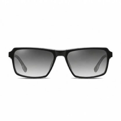 Lentes de sol Fiore 1038 Blanco con cristal gradiente gris polarizado UV400, vista frontal para hombre y mujer #color_gradiente-gris #foto_frontal