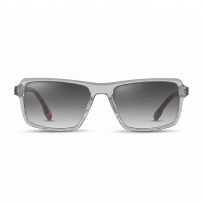 Lentes de sol Fiore 1038 Transparente con cristal gradiente gris polarizado UV400, vista frontal para hombre y mujer #color_gradiente-gris #foto_frontal