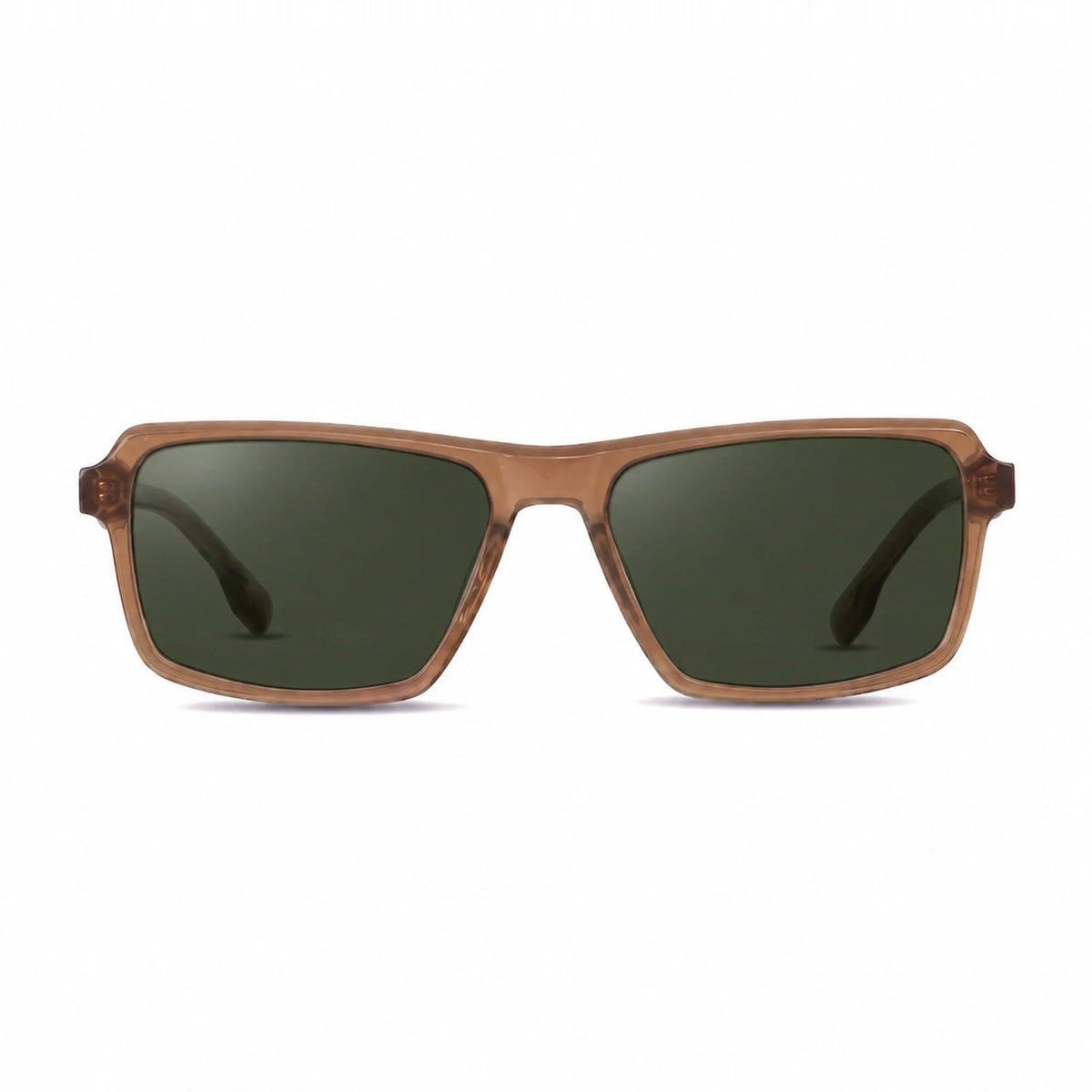 Lentes de sol Fiore 1038 Brown con cristal G15 polarizado UV400, vista frontal para hombre y mujer #color_g15 #foto_frontal