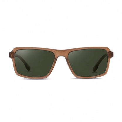 Lentes de sol Fiore 1038 Brown con cristal G15 polarizado UV400, vista frontal para hombre y mujer #color_g15 #foto_frontal