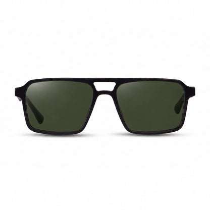 Lentes de sol Fiore 1039 Negro con cristal G15 polarizado UV400, vista frontal para hombre y mujer #color_g15 #foto_frontal