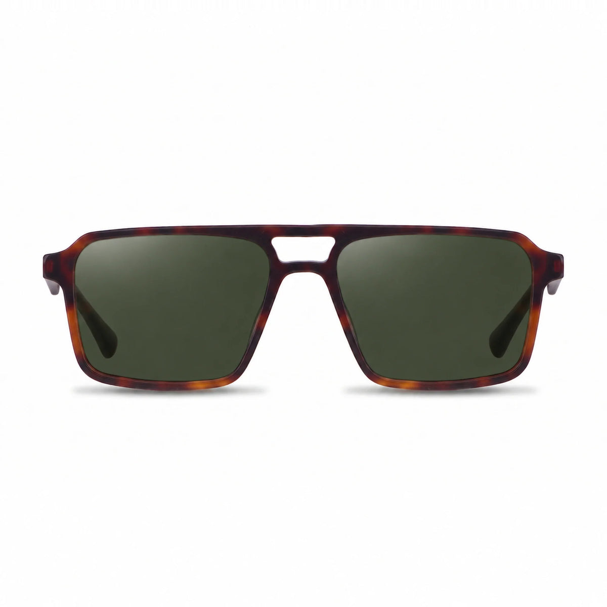 Lentes de sol Fiore 1039 Carey con cristal G15 polarizado UV400, vista frontal para hombre y mujer #color_g15 #foto_frontal
