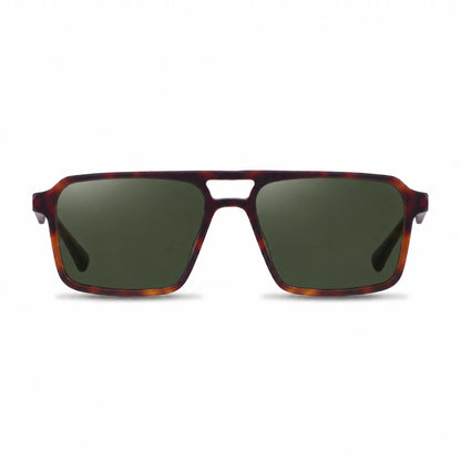 Lentes de sol Fiore 1039 Carey con cristal G15 polarizado UV400, vista frontal para hombre y mujer #color_g15 #foto_frontal