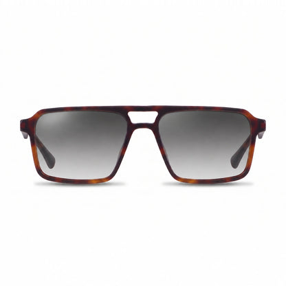 Lentes de sol Fiore 1039 Carey con cristal gradiente gris polarizado UV400, vista frontal para hombre y mujer #color_gradiente-gris #foto_frontal
