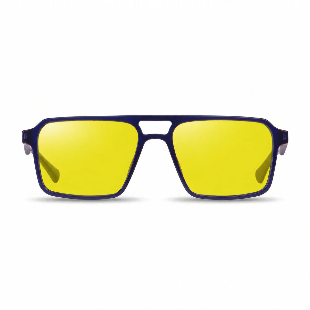 Lentes de sol Fiore 1039 Azul con cristal amarillo polarizado UV400, vista frontal para hombre y mujer #color_amarillo #foto_frontal