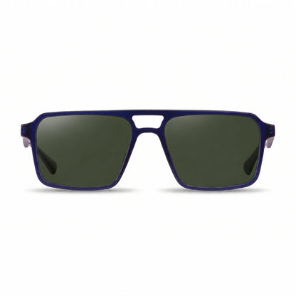 Lentes de sol Fiore 1039 Azul con cristal G15 polarizado UV400, vista frontal para hombre y mujer #color_g15 #foto_frontal