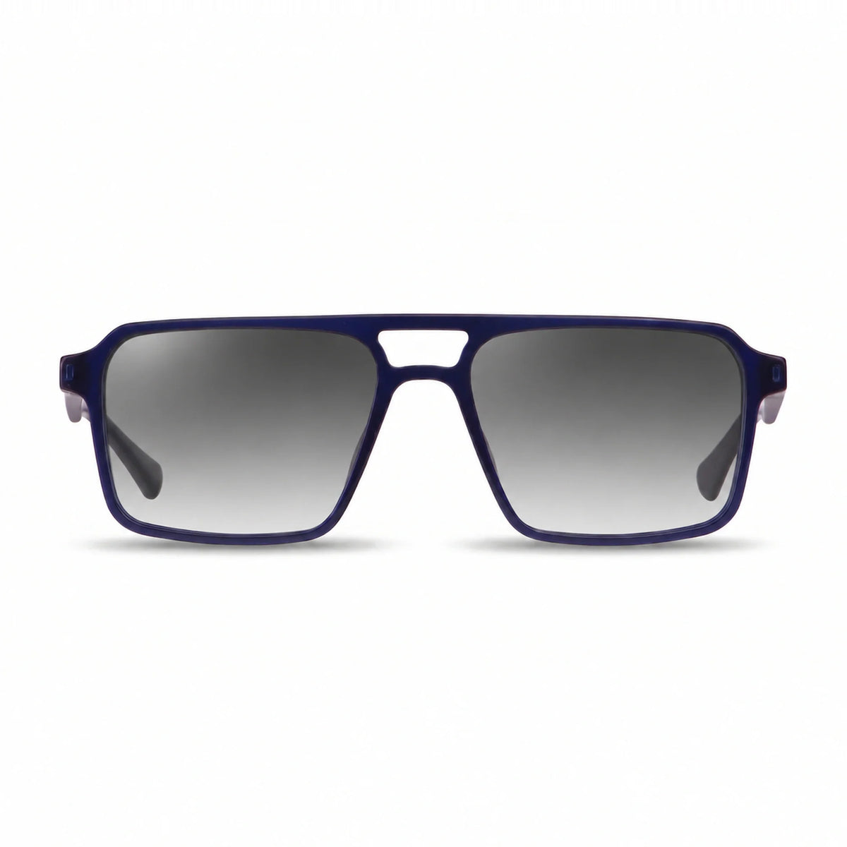 Lentes de sol Fiore 1039 Azul con cristal gradiente gris polarizado UV400, vista frontal para hombre y mujer #color_gradiente-gris #foto_frontal
