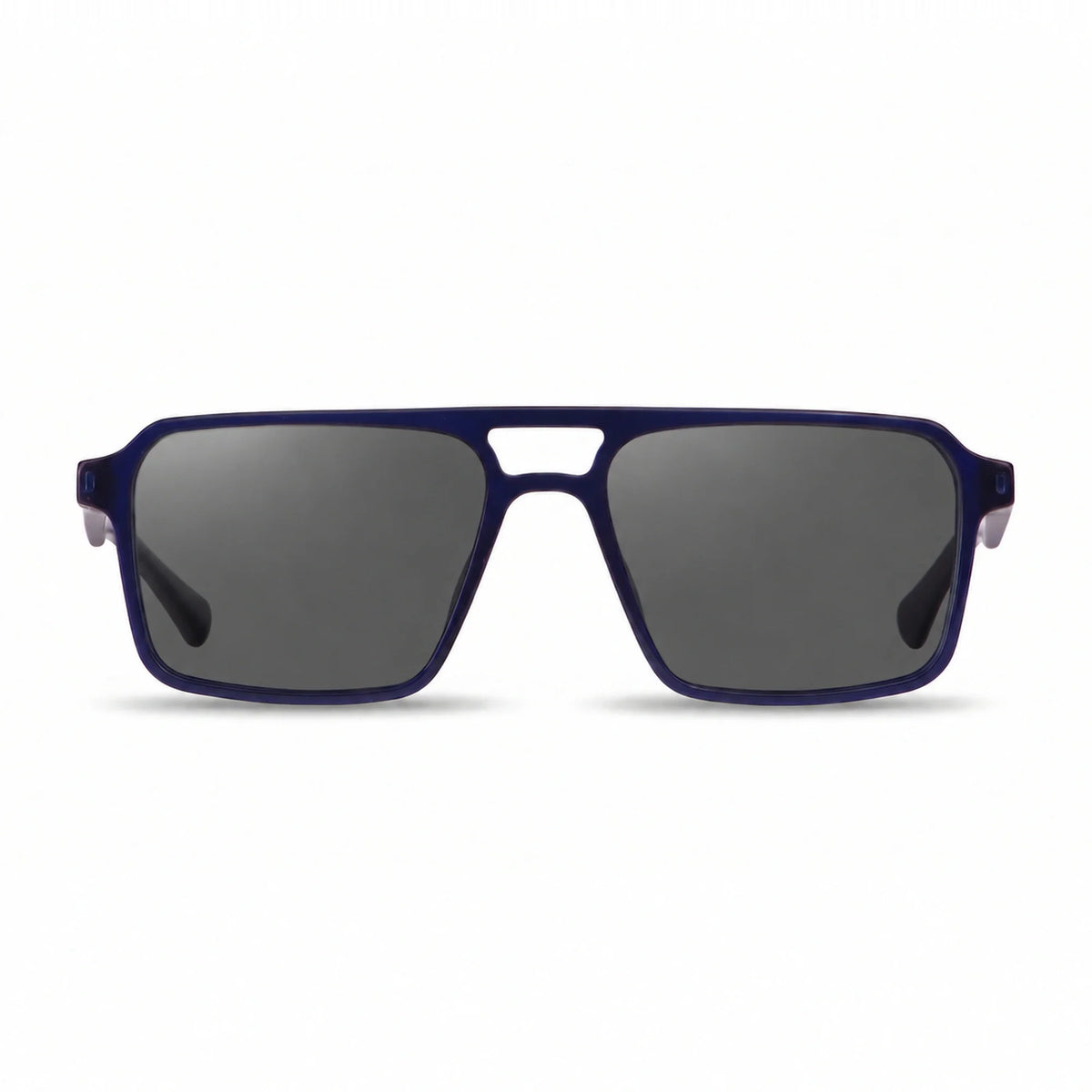 Lentes de sol Fiore 1039 Azul con cristal negro polarizado UV400, vista frontal para hombre y mujer #color_negro #foto_frontal