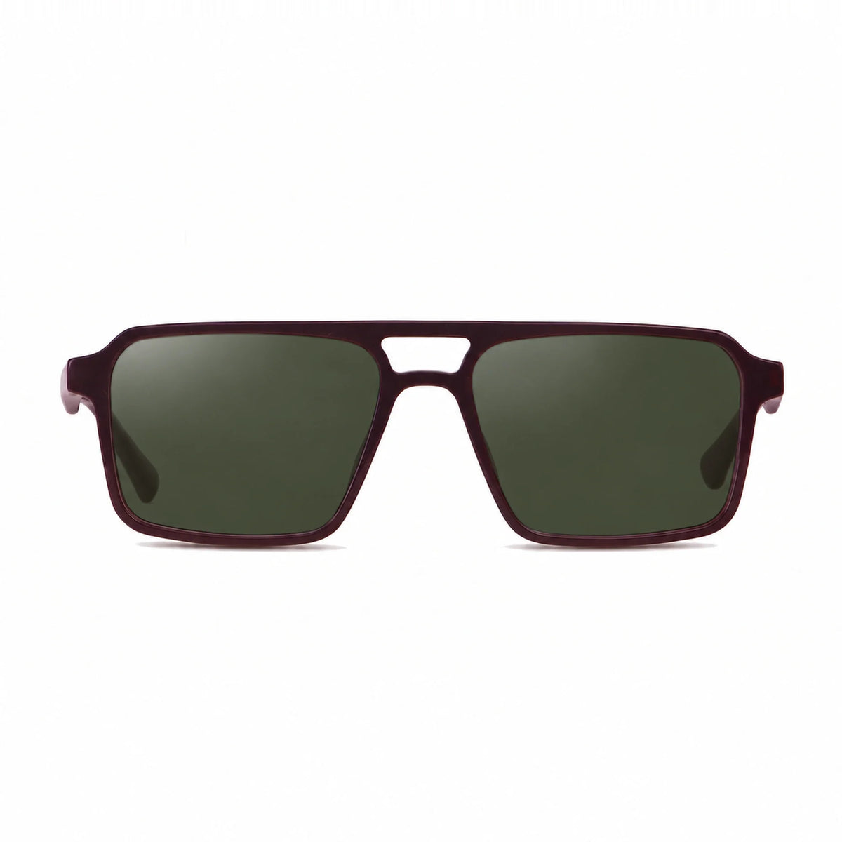 Lentes de sol Fiore 1039 Brown con cristal G15 polarizado UV400, vista frontal para hombre y mujer #color_g15 #foto_frontal