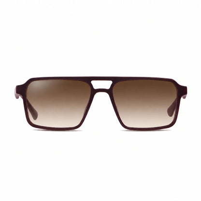 Lentes de sol Fiore 1039 Brown con cristal gradiente café polarizado UV400, vista frontal para hombre y mujer #color_gradiente-cafe #foto_frontal