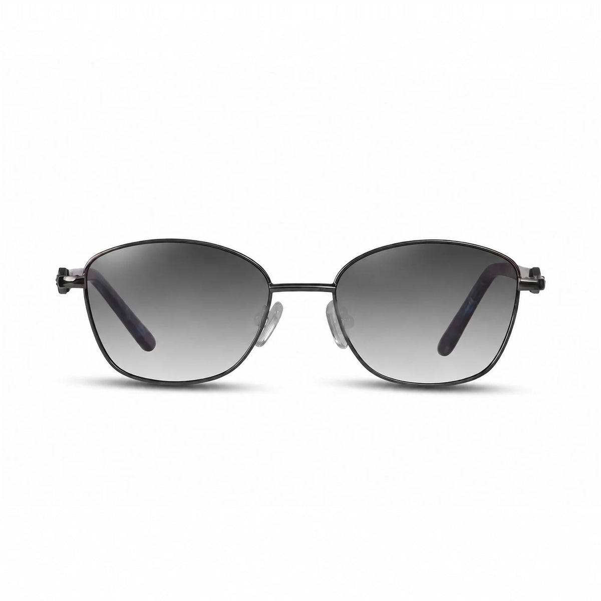 Lentes de sol Fiore 2208 Gris con cristal gradiente gris polarizado UV400, vista frontal para mujer #color_gradiente-gris #foto_frontal