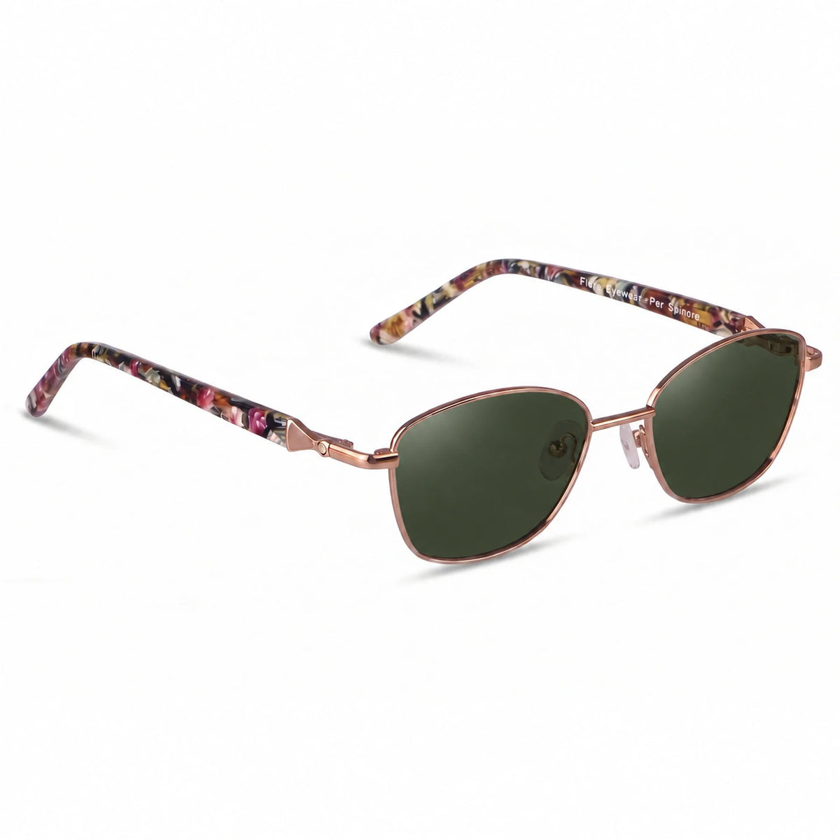 Lentes de sol Fiore 2208 Carey con cristal G15 polarizado UV400, vista en tres cuartos para mujer #color_g15